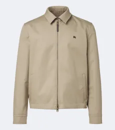 Veste blouson en gabardine de coton Veste blouson en gabardine de coton