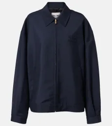 Veste blouson en mohair et laine Veste blouson en mohair et laine