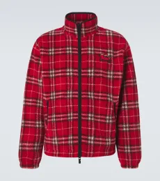 Veste Burberry Check en laine mélangée Veste Burberry Check en laine mélangée