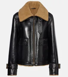 Veste Danika en cuir et shearling Veste Danika en cuir et shearling
