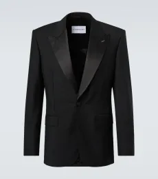 Veste de smoking en laine et mohair Veste de smoking en laine et mohair
