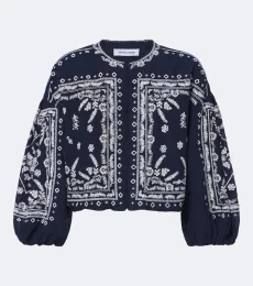 Veste Drake en coton mélangé à broderies Veste Drake en coton mélangé à broderies