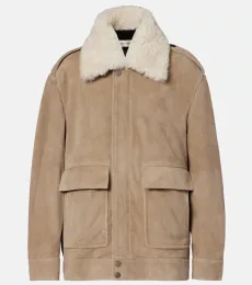 Veste Drey en daim et shearling Veste Drey en daim et shearling