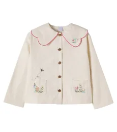 Veste en coton brodée Veste en coton brodée