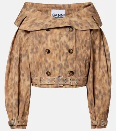Veste imprimée en coton mélangé Veste imprimée en coton mélangé