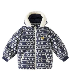 Veste matelassée Flowers en fourrure synthétique