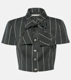 Veste raccourcie en laine mélangée Veste raccourcie en laine mélangée