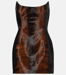 Vestido bustier de pelo de becerro Vestido bustier de pelo de becerro