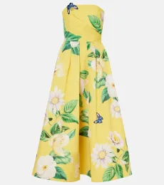 Vestido bustier Lynn de algodón floral Vestido bustier Lynn de algodón floral
