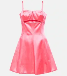 Vestido corto en mezcla de algodón