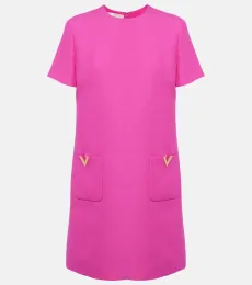 Vestido corto VGold de Crepe Couture Vestido corto VGold de Crepe Couture
