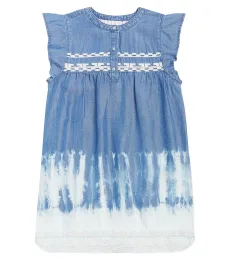 Vestido de denim bordado Vestido de denim bordado