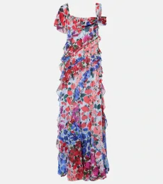 Vestido de fiesta de chifón floral Vestido de fiesta de chifón floral