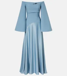 Vestido de fiesta Rina de crepé y satén