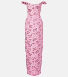 Vestido de fiesta Yolanda de brocado floral Vestido de fiesta Yolanda de brocado floral