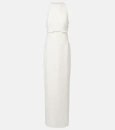 Vestido de novia Jalie de crepé con lazo
