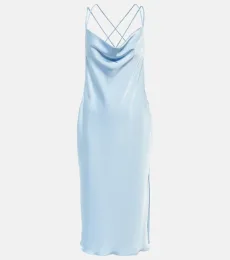 Vestido de novia midi Grace de satén Vestido de novia midi Grace de satén