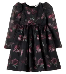 Vestido de organza floral Vestido de organza floral