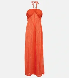 Vestido largo Mila de cuello halter Vestido largo Mila de cuello halter