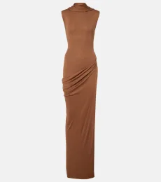 Vestido largo Nou en mezcla de seda Vestido largo Nou en mezcla de seda