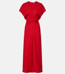 Vestido largo Slouch de lana