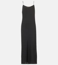 Vestido lencero de satén de seda