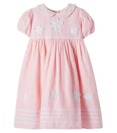Vestido Lucy en mezcla de algodón bordado Vestido Lucy en mezcla de algodón bordado