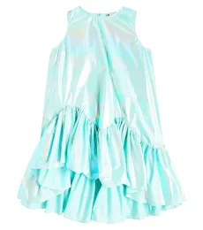 Vestido metalizado con volantes Vestido metalizado con volantes