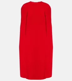Vestido midi con capa Vestido midi con capa