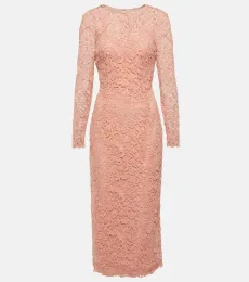 Vestido midi de encaje Vestido midi de encaje