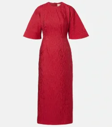 Vestido midi Falah de cloqué Vestido midi Falah de cloqué