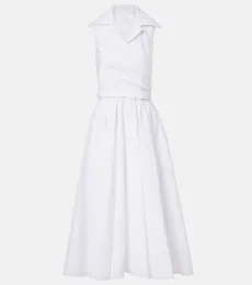 Vestido midi fruncido Vestido midi fruncido
