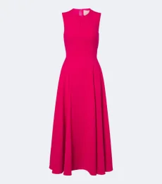 Vestido midi Kora de crepé Vestido midi Kora de crepé