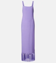 Vestido midi Palermo de cady de crepé Vestido midi Palermo de cady de crepé