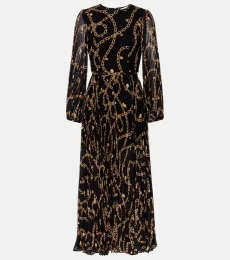Vestido midi Sunray estampado Vestido midi Sunray estampado