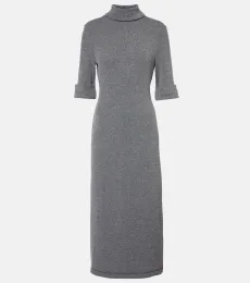 Vestido midi White Label Cerine de punto bouclé