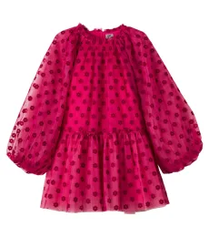 Vestido Phedre de tul con estampado floral