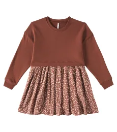 Vestido Rosette de mezcla de algodón Vestido Rosette de mezcla de algodón