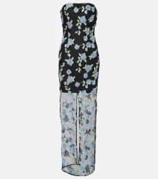 Vestido tubo de malla floral Vestido tubo de malla floral