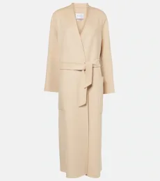 Vezzoso camel hair wrap coat