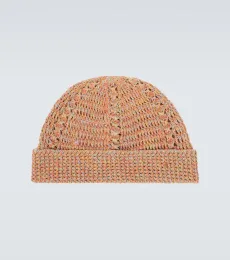 VGold linen and cotton beanie VGold linen and cotton beanie