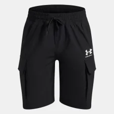 Vibe Woven Boys' Cargo Shorts Black White Vibe Woven Boys' Cargo Shorts Black White