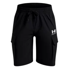 Vibe Woven Boys Cargo Shorts Black / White Vibe Woven Boys Cargo Shorts Black / White
