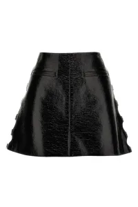Vinyl miniskirt - Black