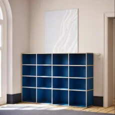 Vinyl Storage in Blue with Backpanels Vinyl Storage in Blue with Backpanels