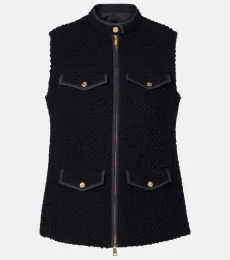 Virgin wool boucle vest Virgin wool boucle vest