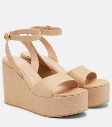 Virginie raffia platform wedge sandals Virginie raffia platform wedge sandals