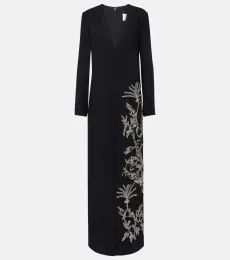 Vita beaded crêpe gown Vita beaded crêpe gown