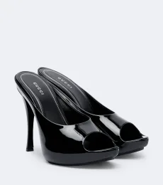 Viv patent leather platform mules Viv patent leather platform mules