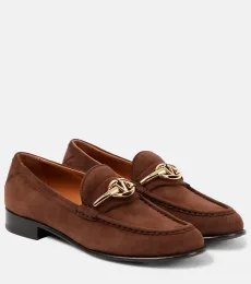 VLogo Gate suede loafers VLogo Gate suede loafers
